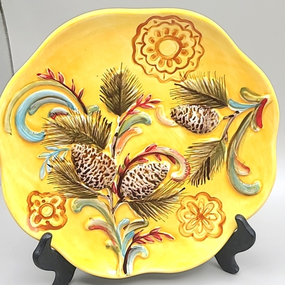 Colorful Decorative Plate, Set of 2 - Picture 2 of 4